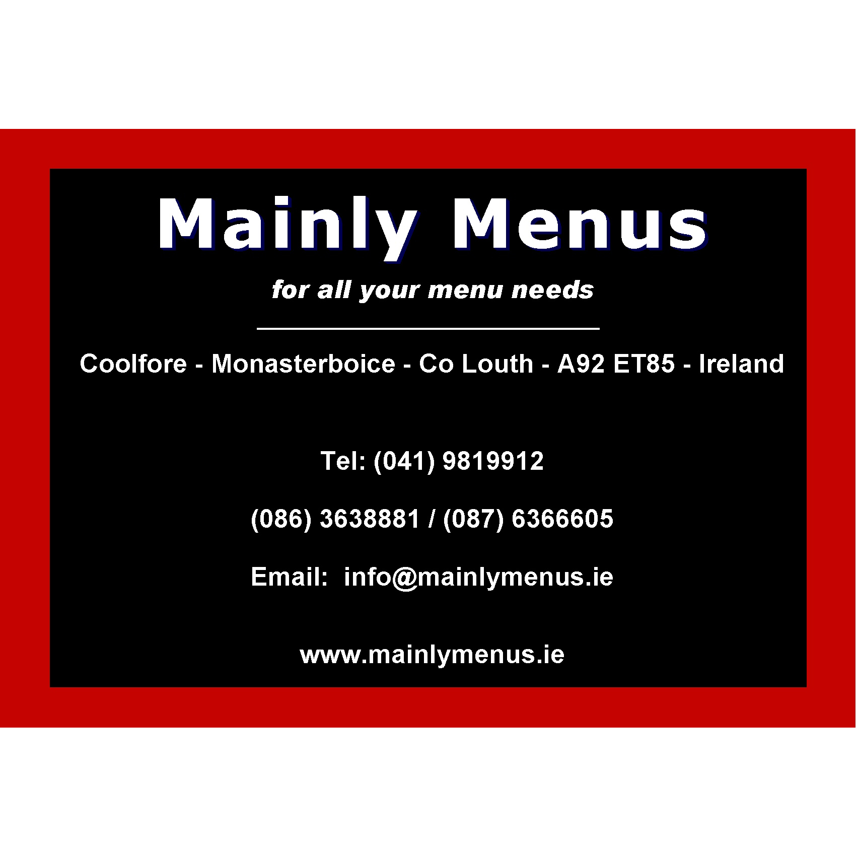 high res Mainly Menus INFO (2)